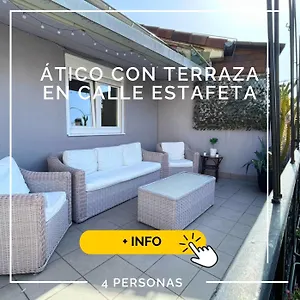 Atico Con Terraza Con Vistas Al Encierro San Fermin Appartamento